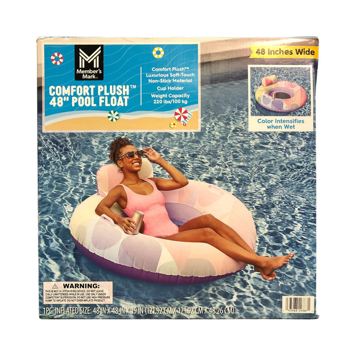 Member's Mark Comfort Plush Soft Touch 48" Pool Float (Shapes)