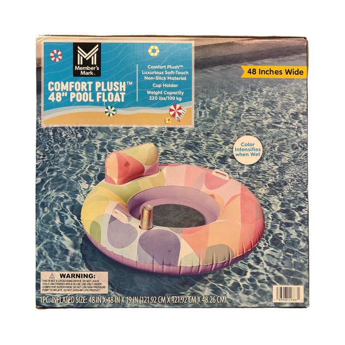 Member's Mark Comfort Plush Soft Touch 48" Pool Float (Shapes)