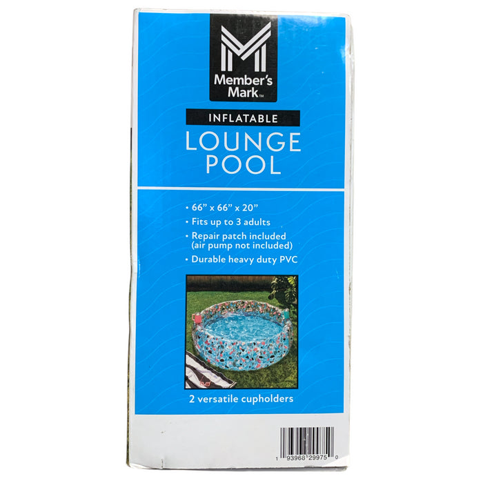 Member's Mark Inflatable Lounge Pool with Cup Holders, Terrazzo