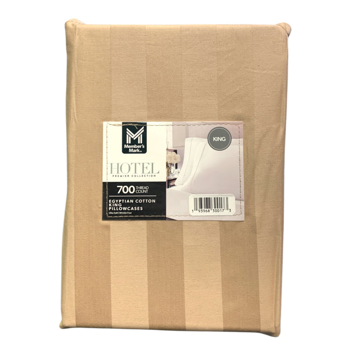 Members Mark 700-Thread-Count Solid Egyptian Cotton Pillowcases, Set of 2