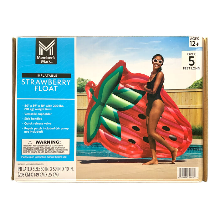 Member's Mark Oversized Inflatable Strawberry Float, Over 5' Long