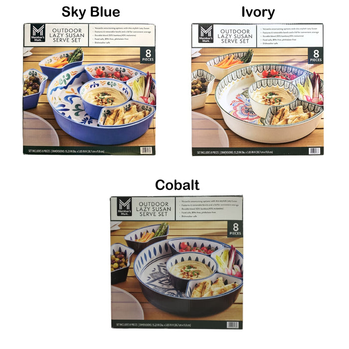Member's Mark Melamine 6-Section Outdoor Lazy Susan Serving Set