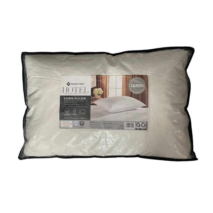 Member's Mark 400-Thread-Count White Down Pillow,  Queen