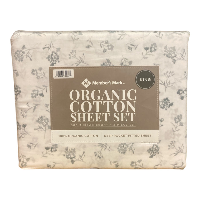 Member's Mark 300-Thread-Count Organic Cotton Printed Sheet Set