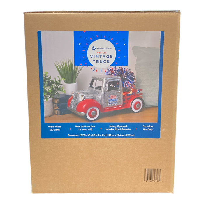 Member's Mark Patriotic Star Spangled Summer Vintage Truck Collection, LEDs