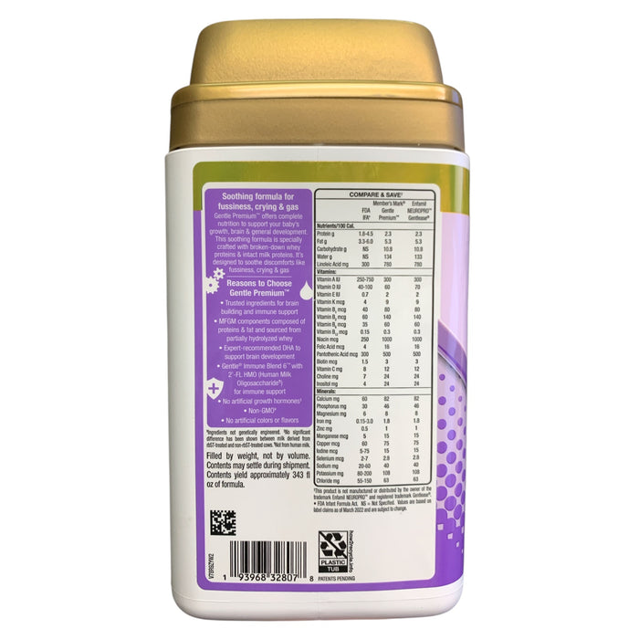 Member's Mark Gentle Premium Infant Formula Powder with Iron, 48oz. - EXP 06/26