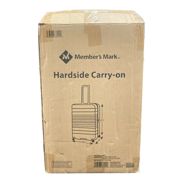 Member's Mark Hardside Carry-On Spinner Suitcase (Gray)