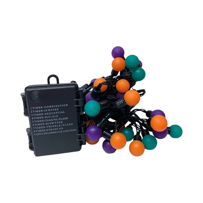 Member's Mark 3 Pack of 50ct LED Berry Lights, 24.5' Each (Orange/Green/Purple)