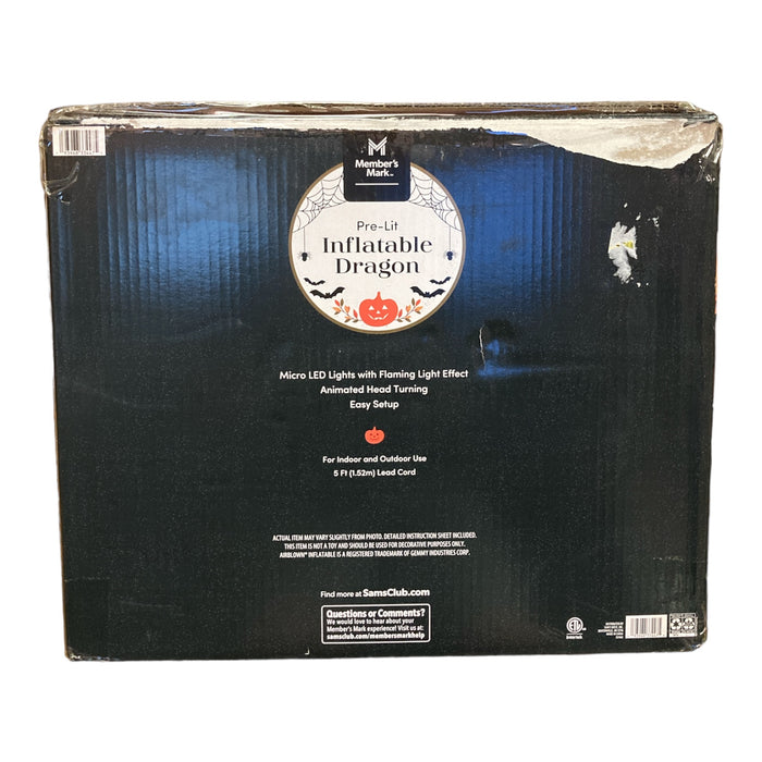 Member's Mark Airblown Dragon Animated w/Head-Turning Action (161''x106''x106'')