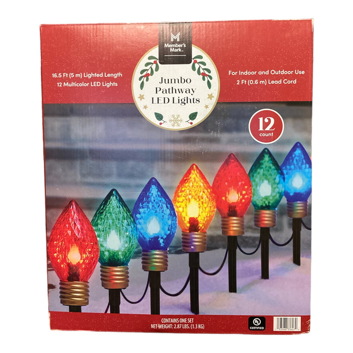Member's Mark Jumbo Pathway LED Lights, 12 Count