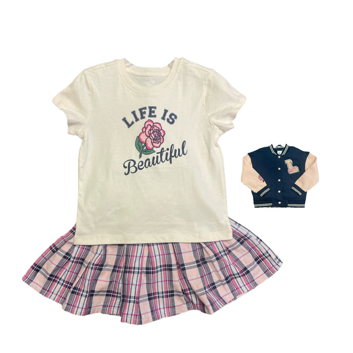 Member's Mark Girl's 3 Piece Complete Outfit Jacket Set