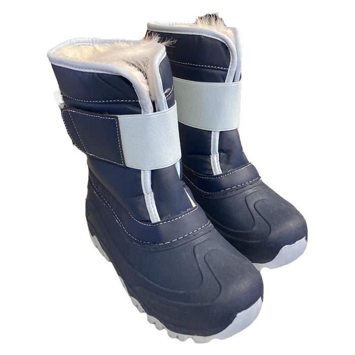 Member's Mark Boy's Warm Cozy Lining  Easy On/Off Snow Boot (Blue Cove, 6)