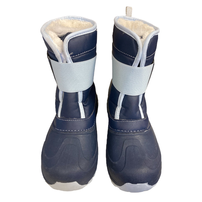 Member's Mark Boy's Warm Cozy Lining  Easy On/Off Snow Boot (Blue Cove, 6)