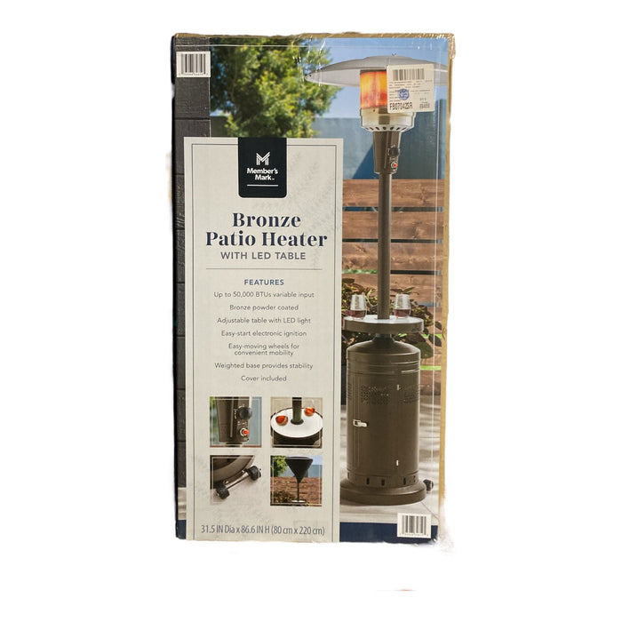 Member's Mark Bronze Patio Heater with LED Table — Ewirelessgear