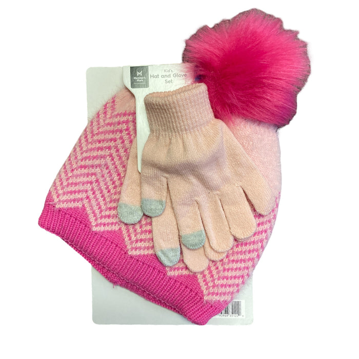 Member's Mark Kids Texting Tips Warming and Cozy Hat and Glove Set