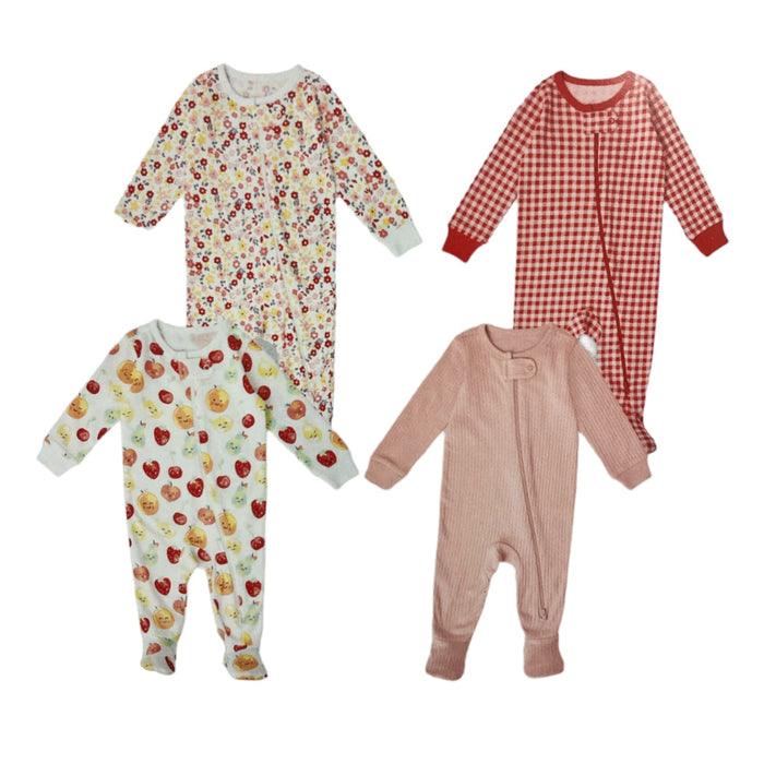 Member's Mark Infant & Toddler Girl's 4 Piece Tight Fit Sleep & Play Set