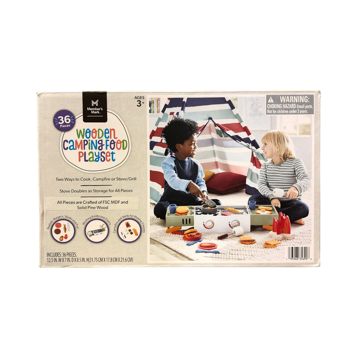 Member's Mark Wooden Camping Pretend Play Food Playset