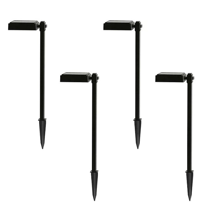 Member's Mark 4-Pack LED Solar Down Pathway Lights, Matte Black Finish