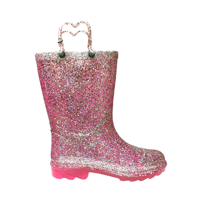 Member's Mark Girl's Waterproof Light Up Easy Pull-On Rain Boots