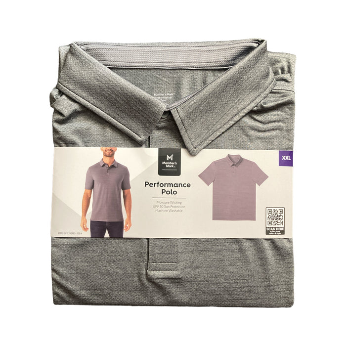Member's Mark Men's Short Sleeve Moisture Wicking Performance Polo