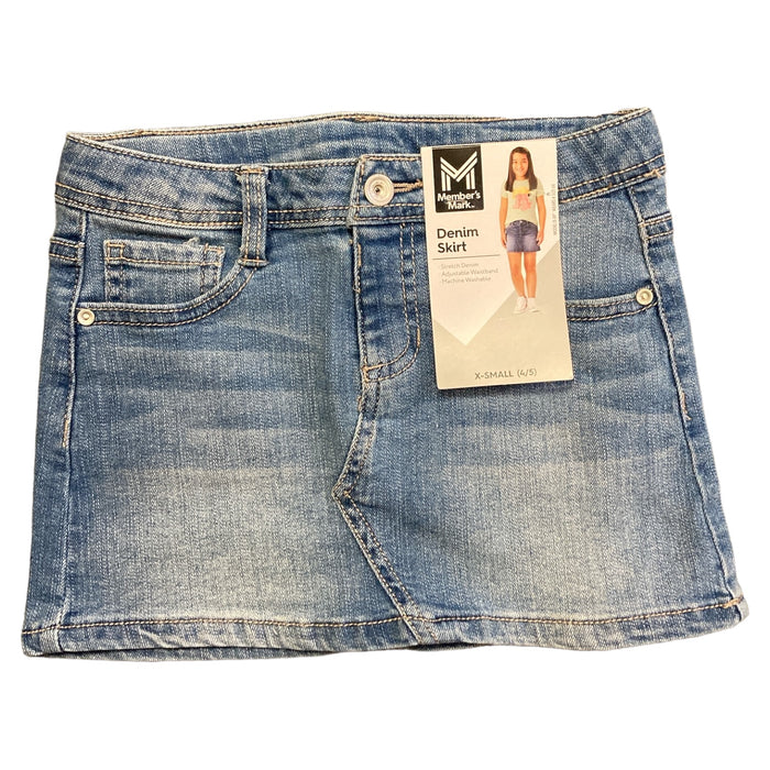 Member's Mark Youth Girl's Adjustable Waist Stretch Denim Skirt, 94052SC
