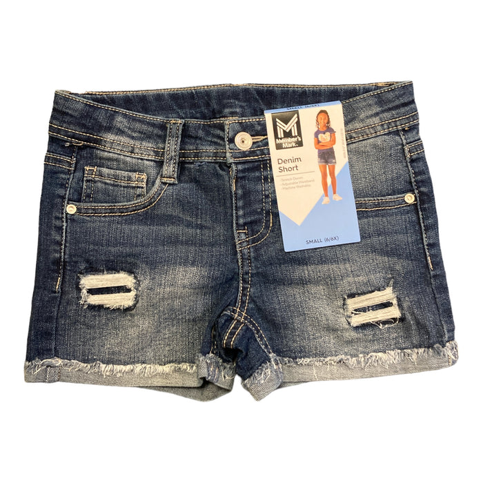 Member's Mark Girl's Stretch Adjustable Waistband Denim Short