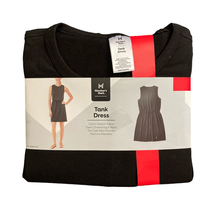 Member's Mark Women's Elastic Drawstring Sleeveless Tank Dress