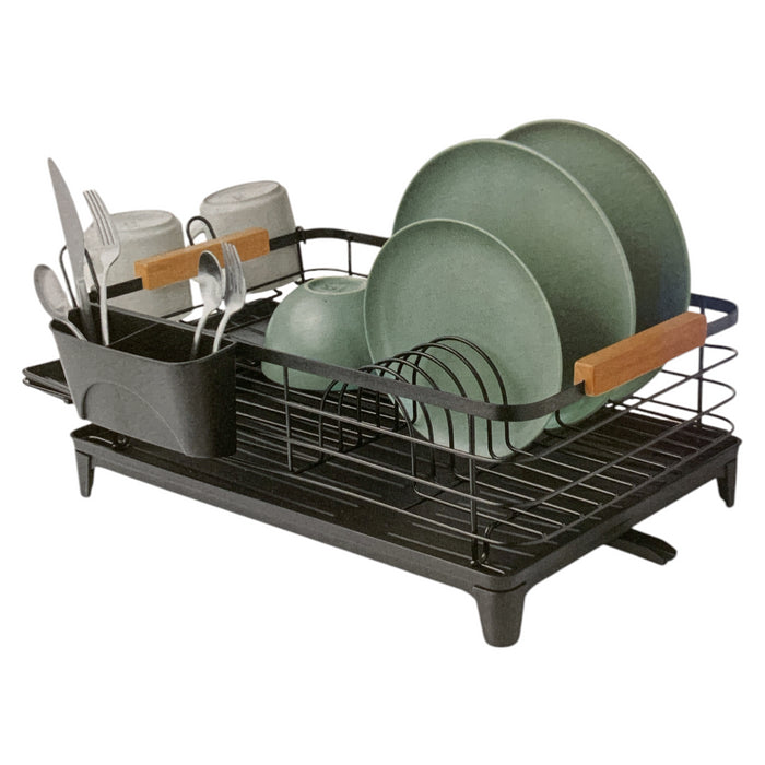 Member's Mark Modern Dish Rack With Utensil Caddy And Glassware Holder