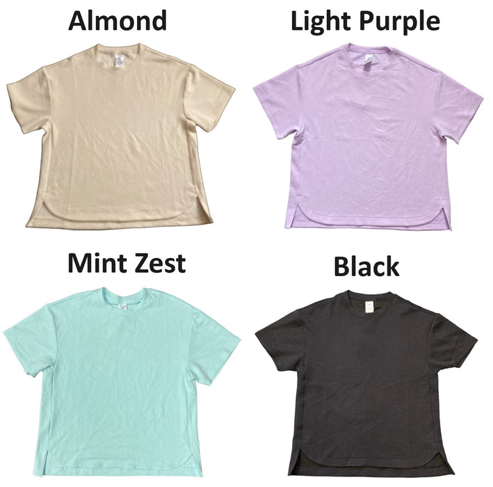 Member's Mark Ladies Relaxed Fit 4 Way Stretch Short Sleeve Luxe Tee