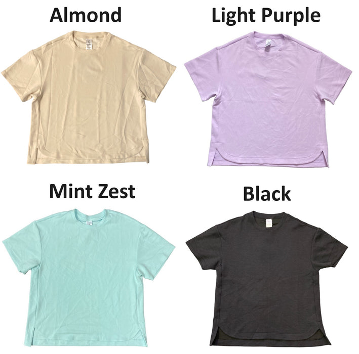 Member's Mark Ladies Relaxed Fit 4 Way Stretch Short Sleeve Luxe Tee