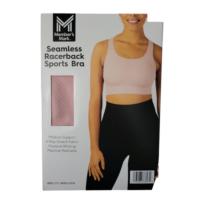 Member's Mark Women's Seamless Racerback Medium Support Sports Bra