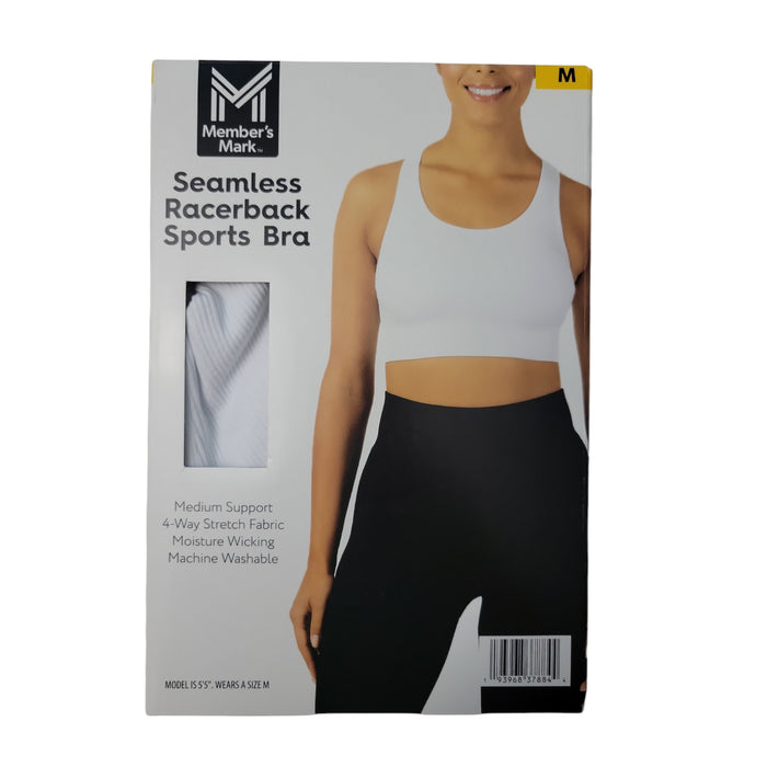 Member's Mark Women's Seamless Racerback Medium Support Sports Bra