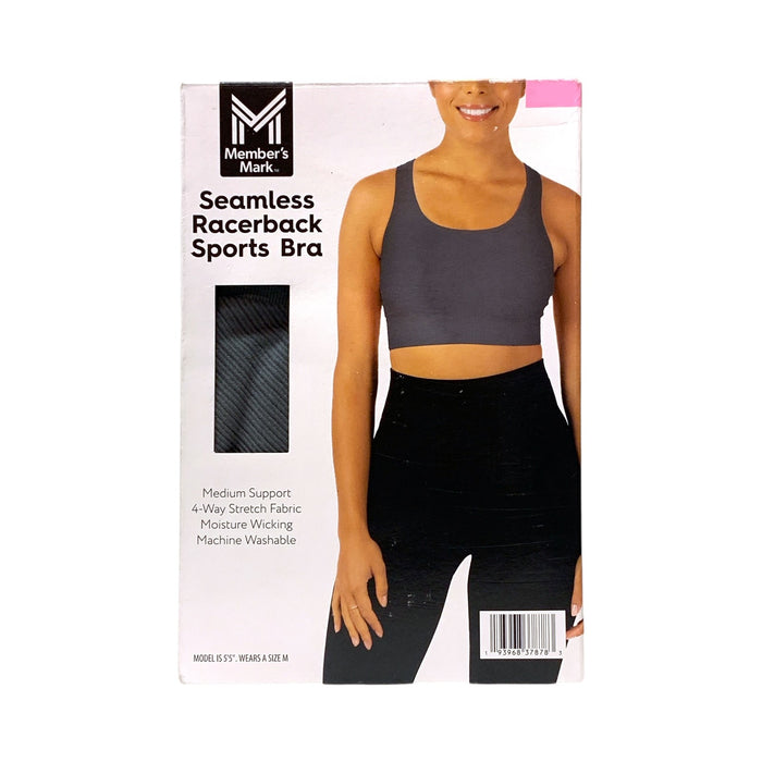 Member's Mark Women's Seamless Racerback Medium Support Sports Bra