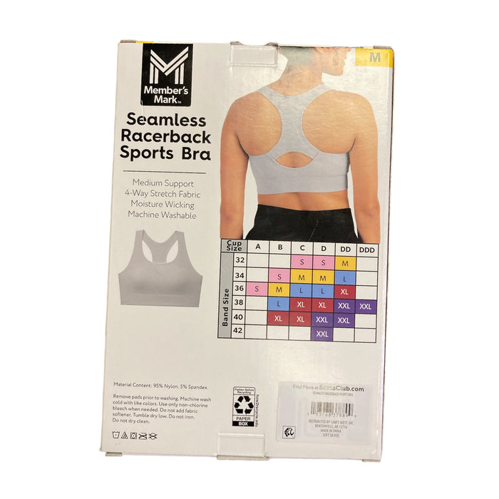 Member's Mark Women's Seamless Racerback Medium Support Sports Bra