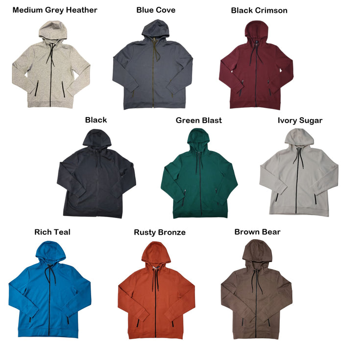 Member's Mark Men's Everyday Full Zip Long Sleeve Active Hoodie, C43526