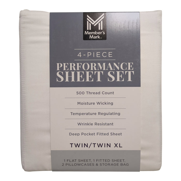 Member's Mark Moisture Wicking Performance Solid Sheet Set