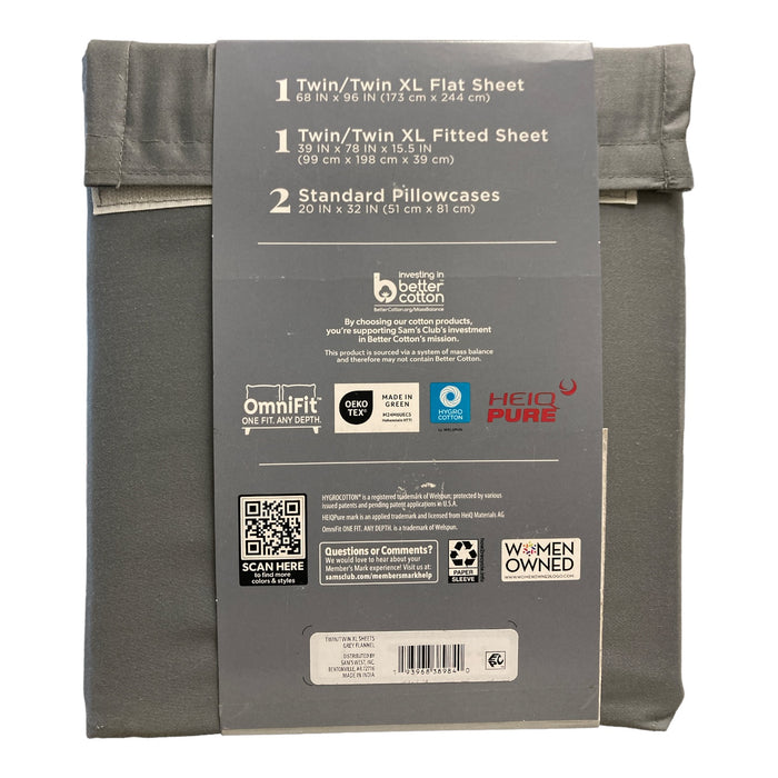 Member's Mark Moisture Wicking Performance Solid Sheet Set