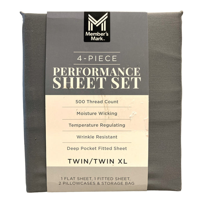 Member's Mark Moisture Wicking Performance Solid Sheet Set