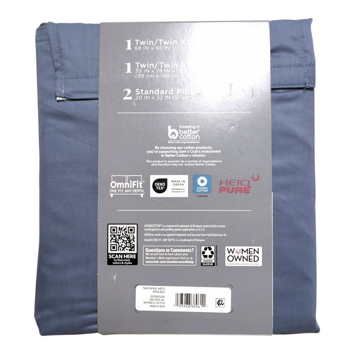 Member's Mark Moisture Wicking Performance Solid Sheet Set