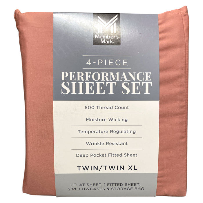 Member's Mark Moisture Wicking Performance Solid Sheet Set
