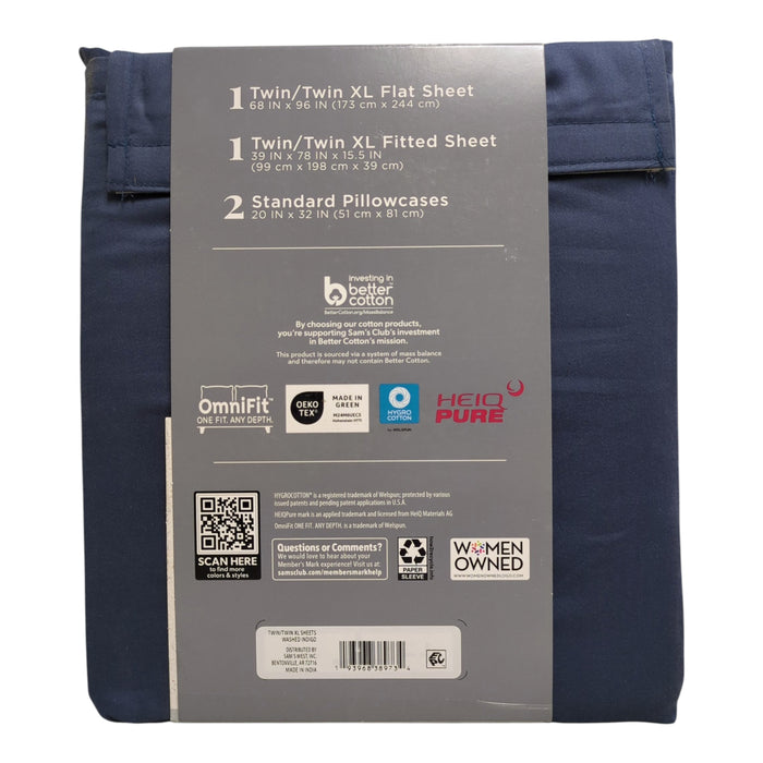 Member's Mark Moisture Wicking Performance Solid Sheet Set