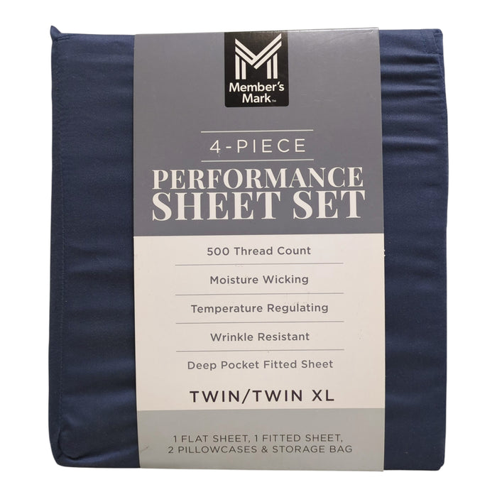Member's Mark Moisture Wicking Performance Solid Sheet Set