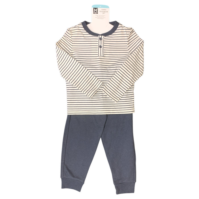 Member's Mark Boys 2-Piece Long-Sleeve Shirt Jogger Playwear Set