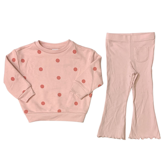 Member's Mark Girls 2-Piece Long-Sleeve Shirt Jogger Playwear Set