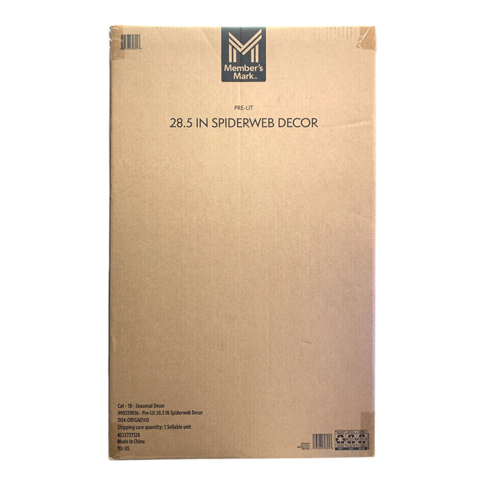 Member's Mark Pre-Lit 28.5-Inch Spiderweb Decor