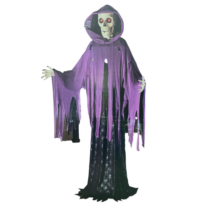 Member's Mark 10' Tall Motion-Activated Animated Reaper with Hidden Skulls