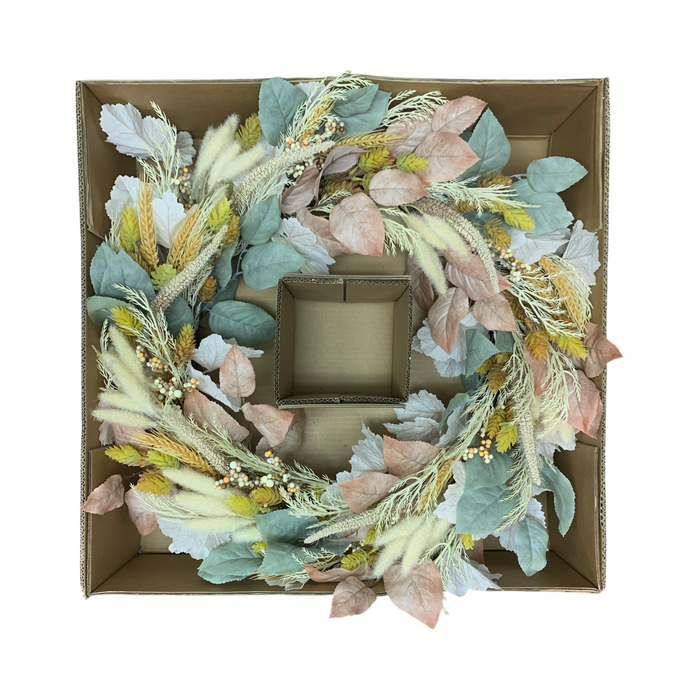 Member's Mark 30" Seasonal Decor Harvest Wreath, Cattails