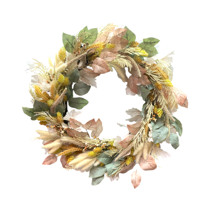 Member's Mark 30" Seasonal Decor Harvest Wreath, Cattails