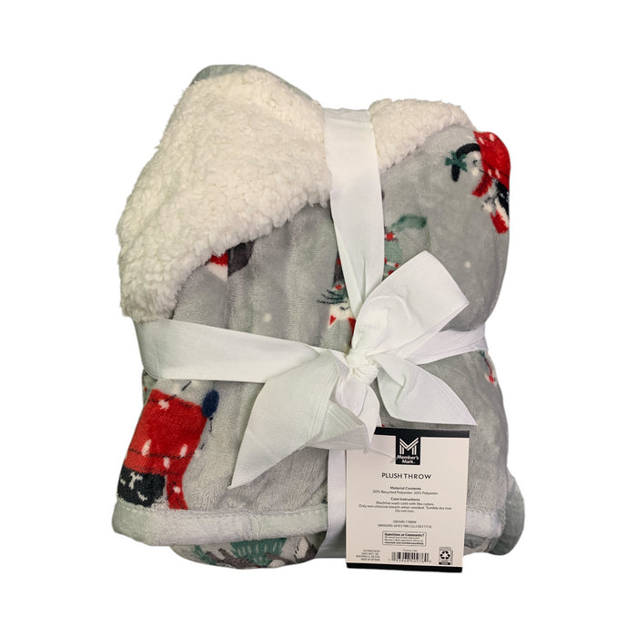 Member's Mark Oversized Plush & Soft Sherpa Throw Blanket,  60" x 70"