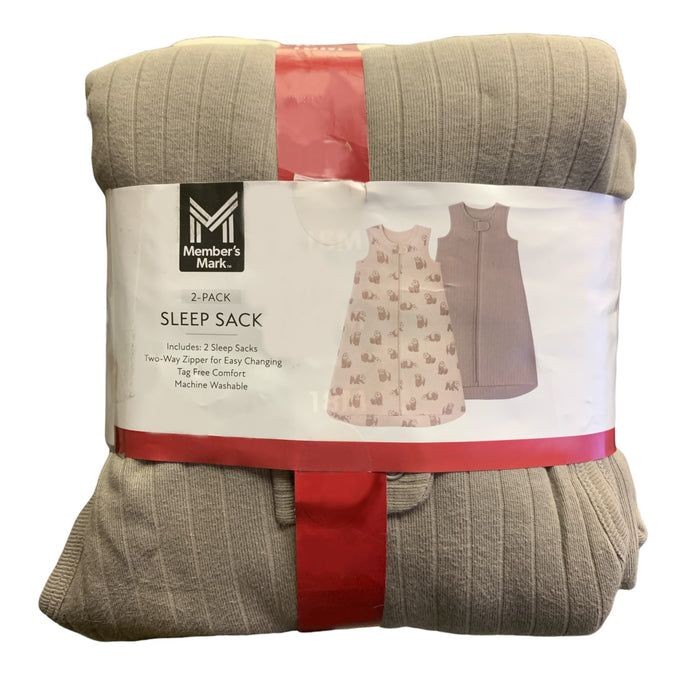 Member's Mark Girls Inverted Zipper Sleeveless 2-Pack Sleep Sack
